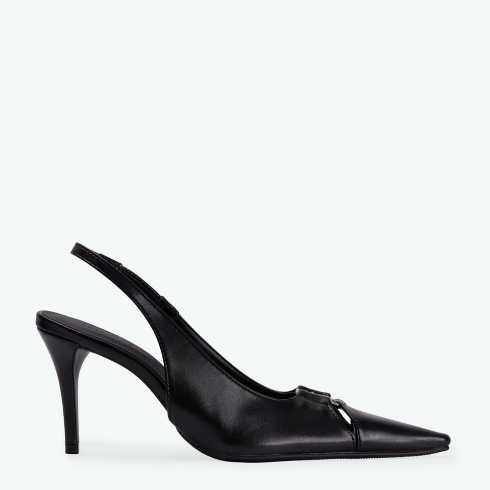 Slingback Salto Alto Bico Fino Casual