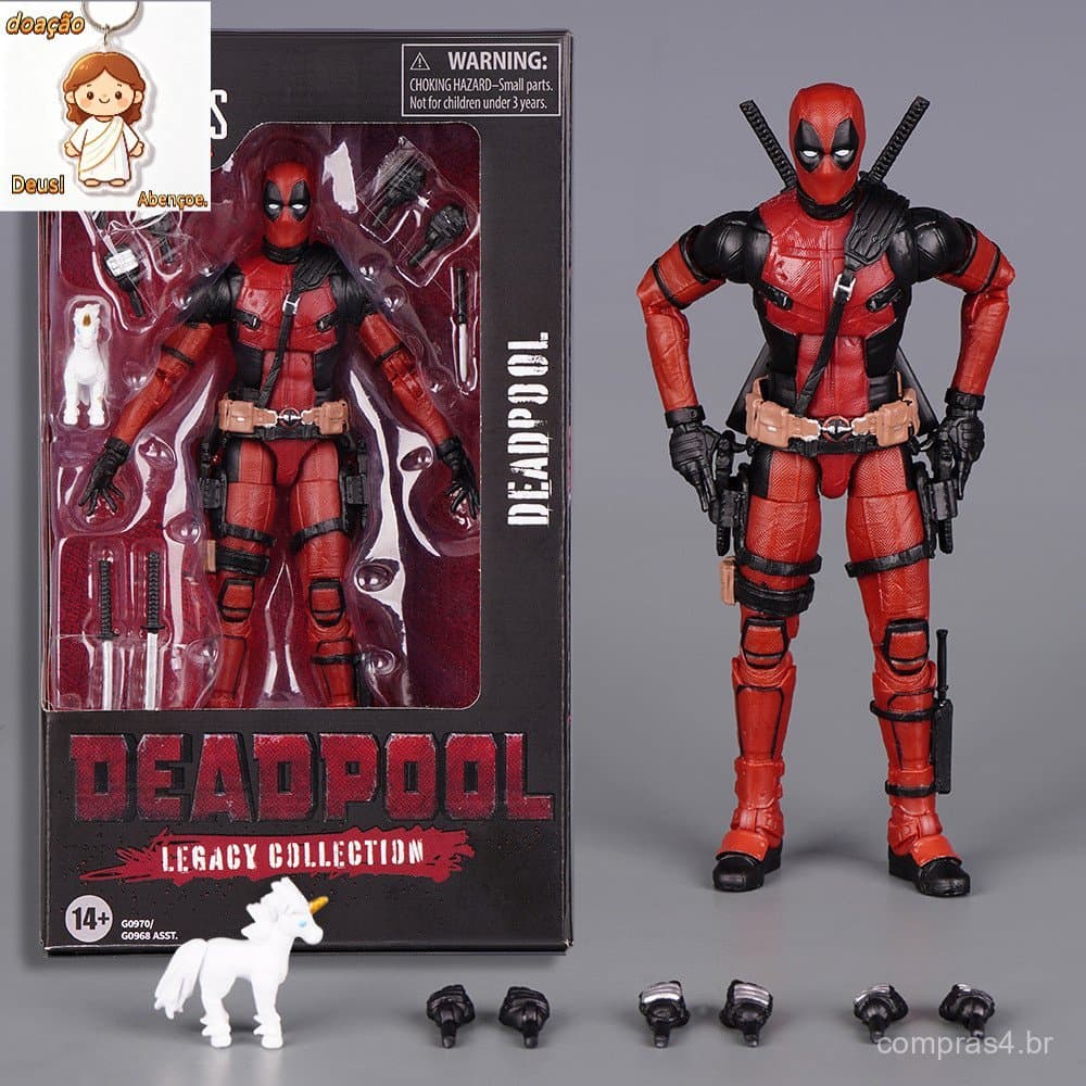 Modelo De Boneco De Ação Articulado Marvel Legends Legacy Deadpool E Wolverine