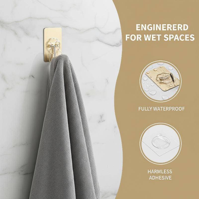 Drowsy 9 Pçs Claro Não-Marcação Ganchos Adesivos Sem Perfuração Forte Stiy Para Banheiro Chuveiro Cozinha Decoração Da P
