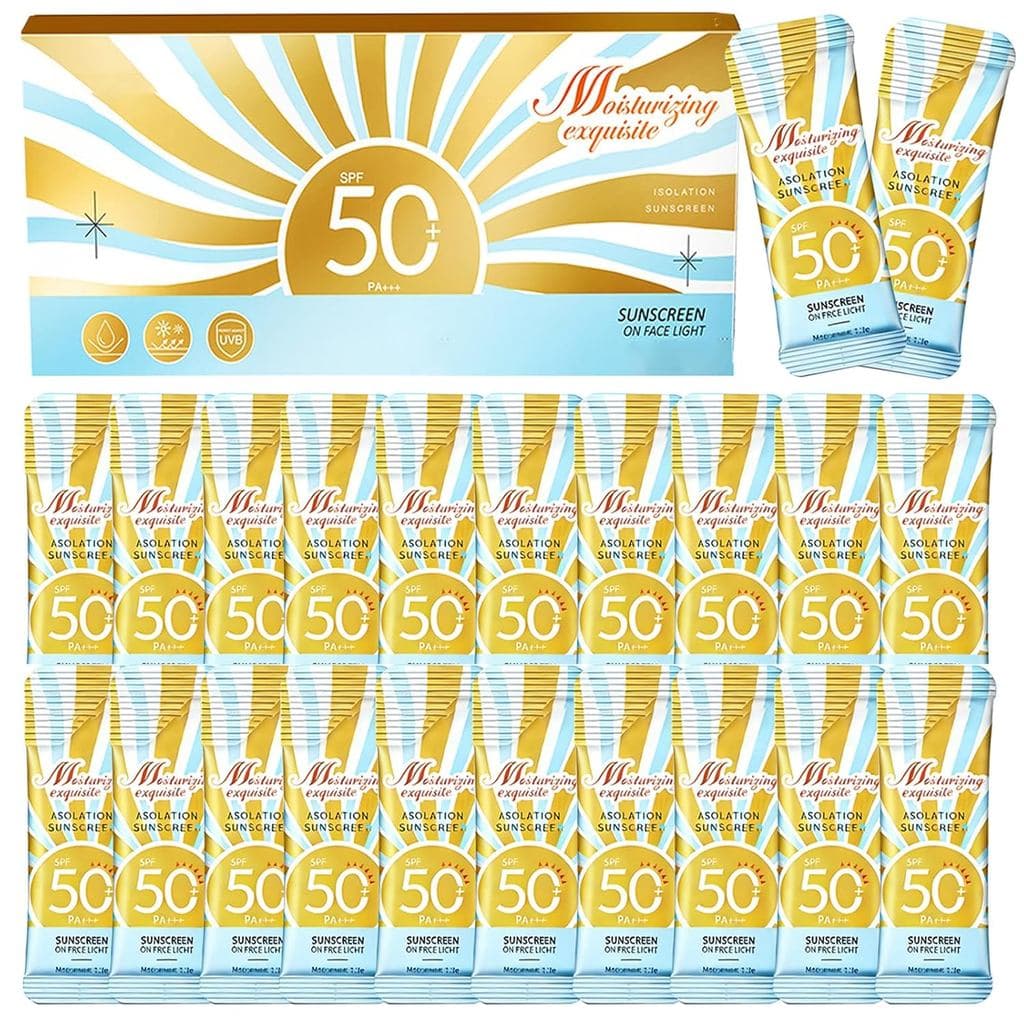30 Unidades de Protetor Solar Mini em Lote, Protetor Solar de Viagem com FPS 50 para Rosto e Corpo, Loção Protetora Sola