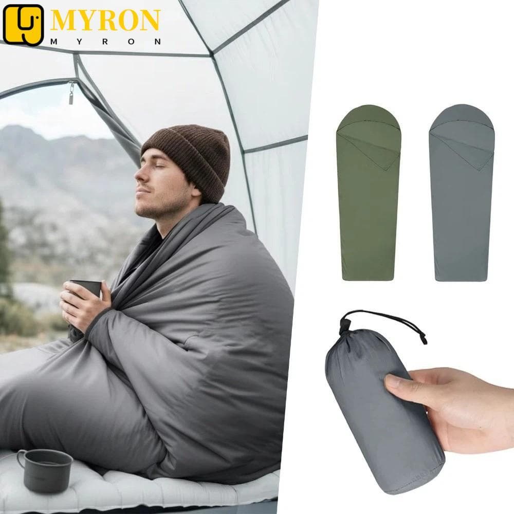 Forro De Saco De Dormir MYRON1 , Sacos De Nylon Ultraleves , Interno Quente , Folha De Acampamento De Hotel De Viagem Ún