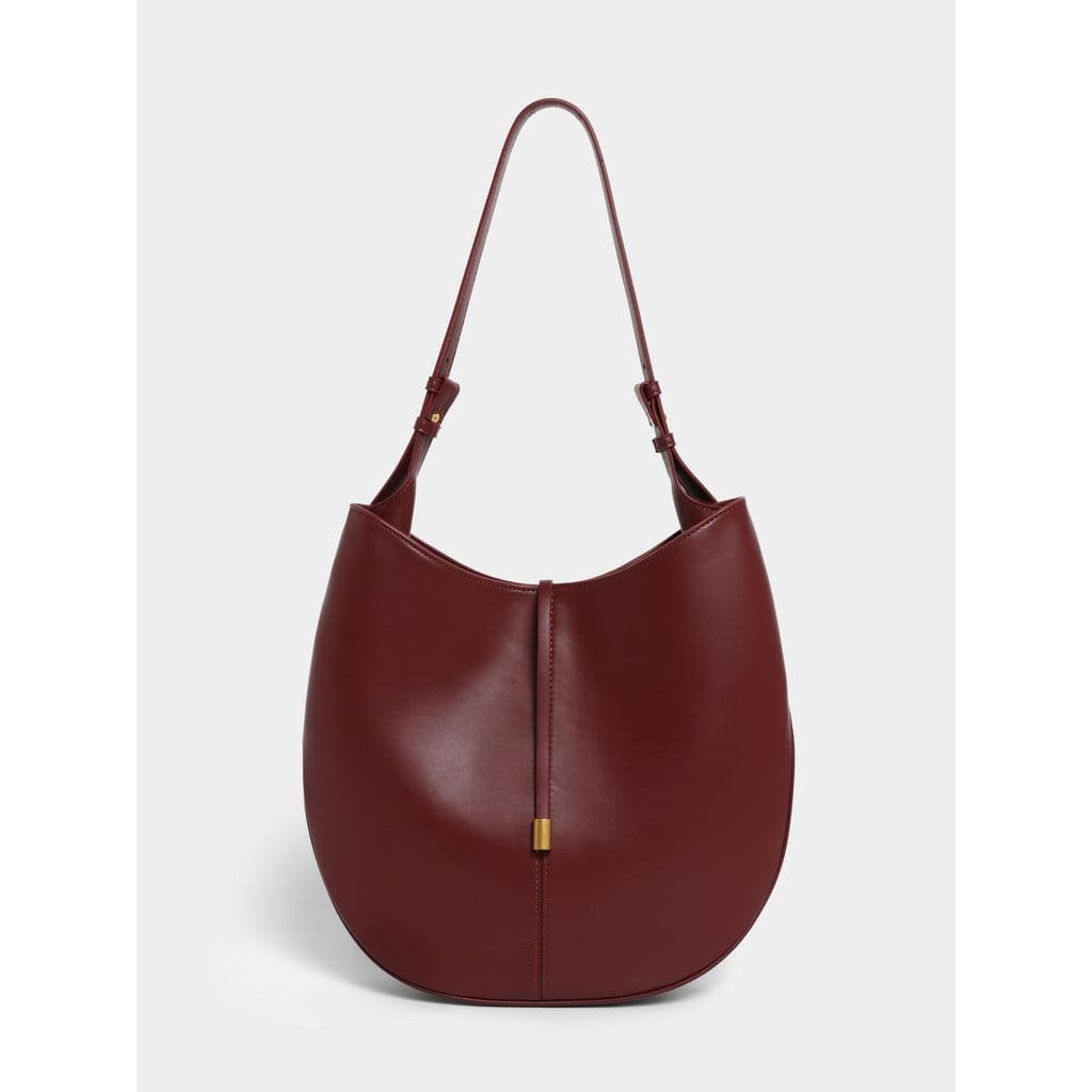 2026 novo estilo bolsa feminina acessórios de Metal carmesim ornamentos saco balde grande de um ombro