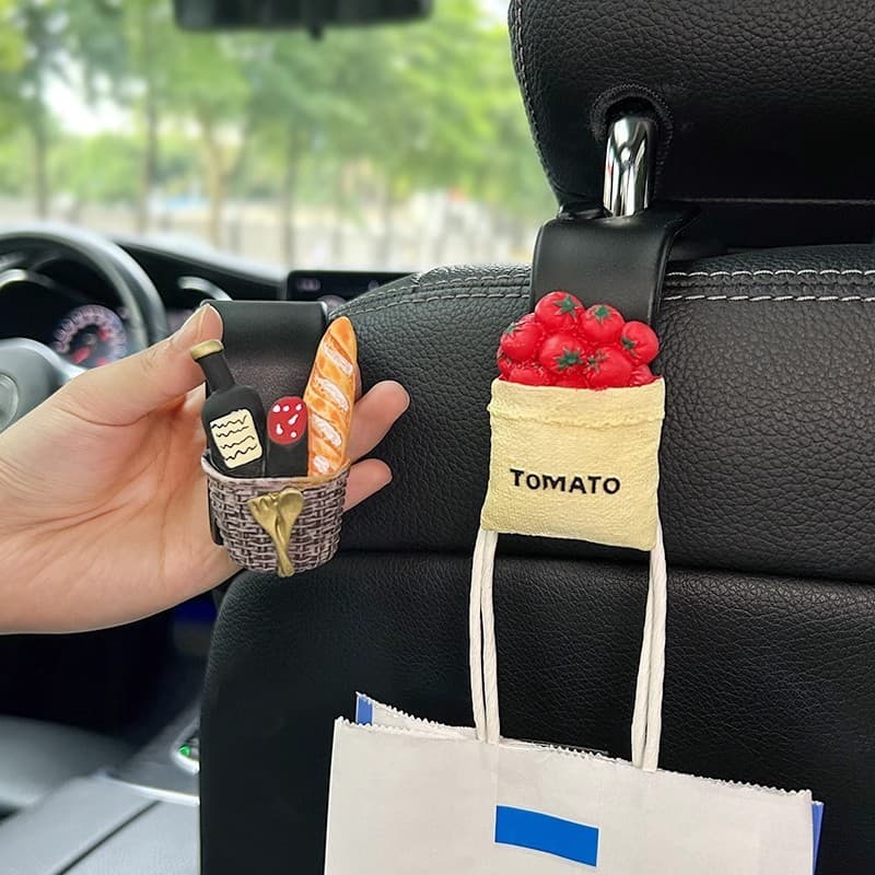 Gancho de armazenamento para banco traseiro do carro, acessório automotivo, gancho para banco do passageiro dianteiro, a