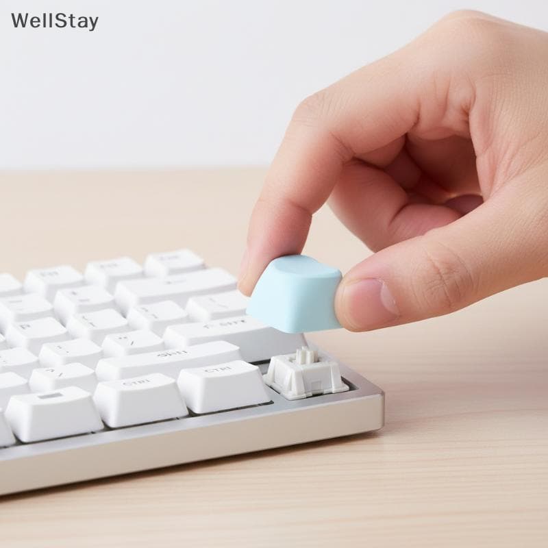 [WellStay] nk Teclas Cereja Em Formato De Coração PBT Thi 1U 10/20pcs Sem Gravação Para Teclado Mecânico Gamer Decoração