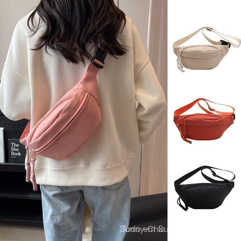 2025 Moda Outono Inverno Bolsa Transversal Unissex Grande Capacidade Bolsa de Cintura Esportiva Casual