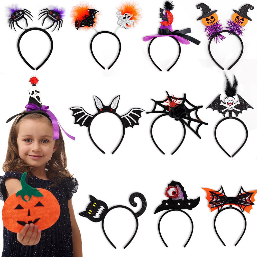 Nova Tiara de Festa de Halloween, Acessório Divertido para Fantasia de Festival de Fantasmas Europeu e Americano, Tiara