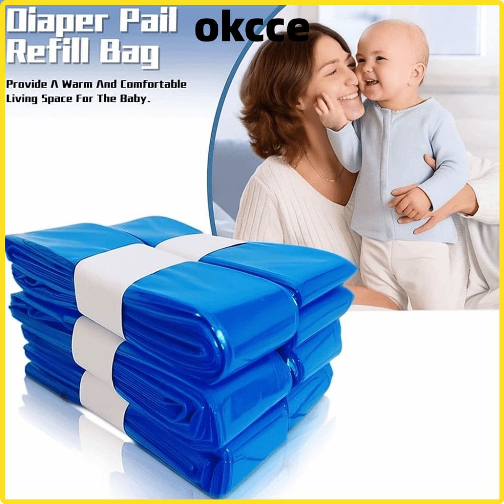 Sacos De Lixo De Fraldas OKCCE , Recargas De Lixeira Espessadas Resistentes A Rasgos , De Bebê De Grande Capacidade