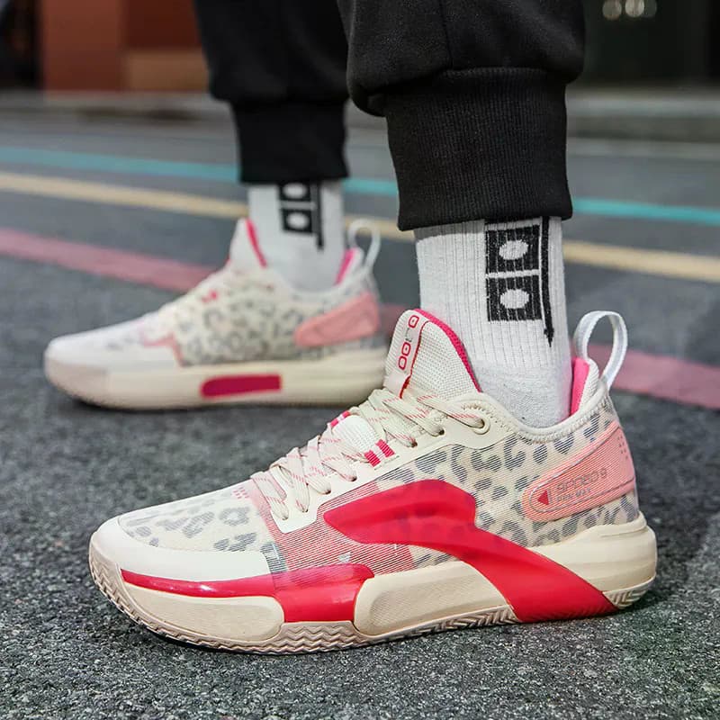 Novo estilo tênis de basquete combate real antiderrapante sapatos esportivos nd