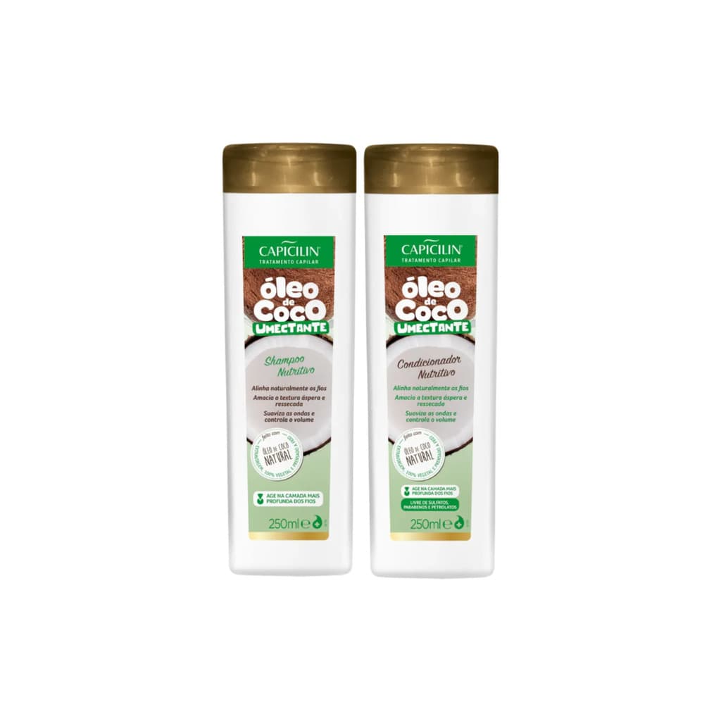 SHAMPOO E CCONDICIONADOR OLEO DE COCO UMECTANTE CAPICILIN