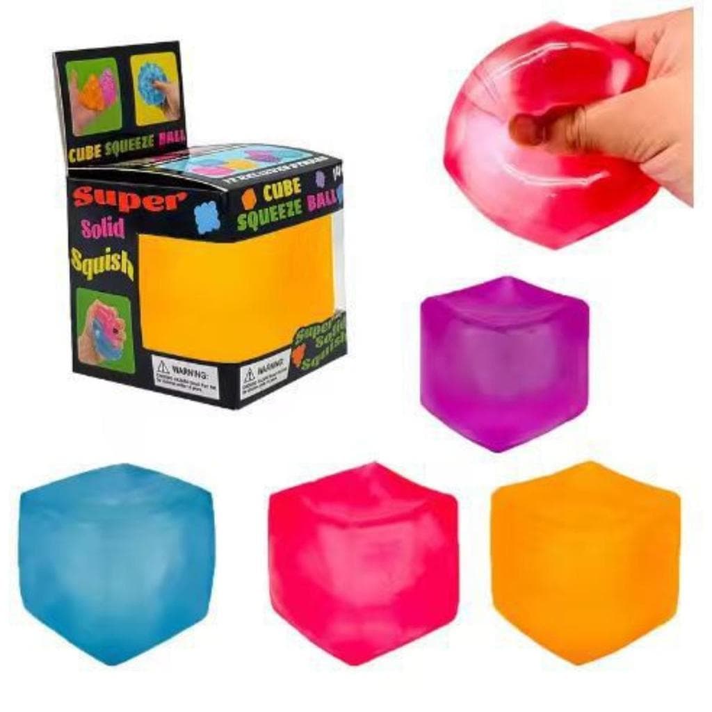 Cubo Squeeze Bola Transparente De Gelo Maltose Brinquedo , Super Sólido Squish Alívio Do Estresse Para Ansiedade