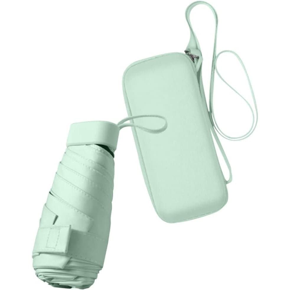 Mini Guarda-chuva ESUFEIR para Bolsa com Estojo, Pequeno e Compacto, Essencial para Viagens, Leve e Portátil, Resistente