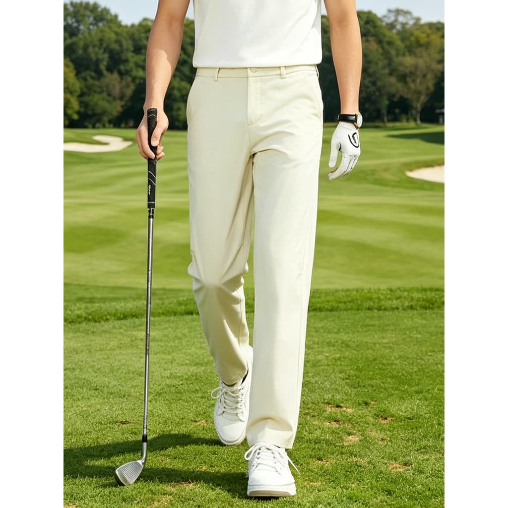 Calças de golfe de verão calças masculinas leves de secagem rápida calças repelentes de água calças de golfe calças espo
