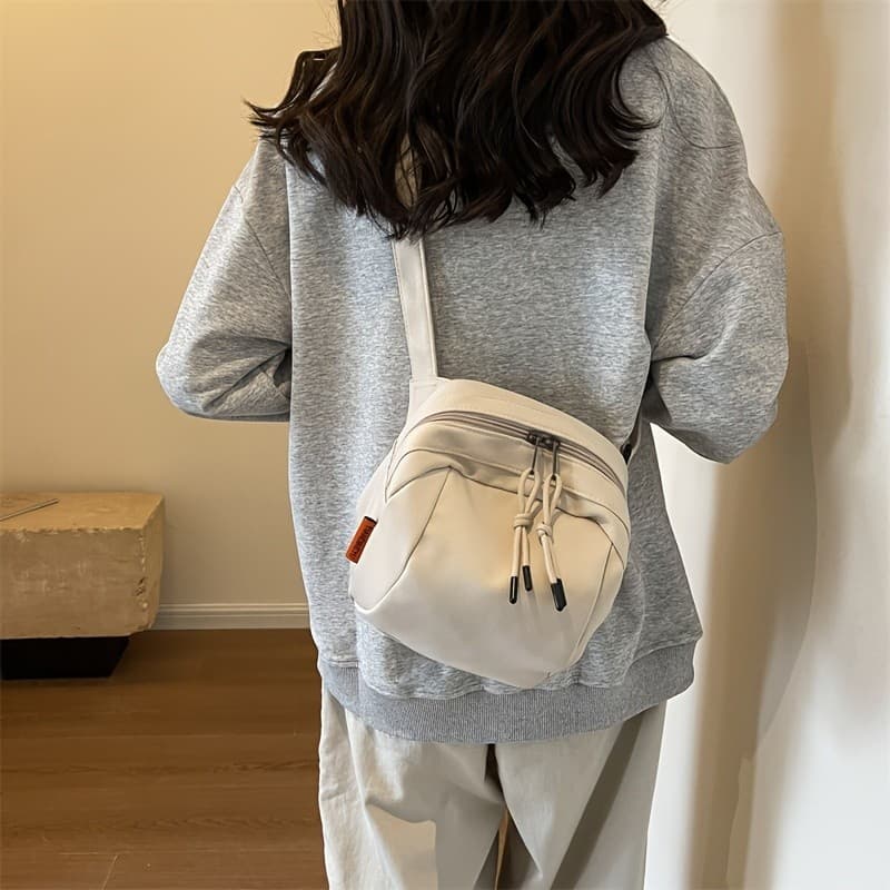 Moda feminina Diagonal saco de tecido senhoras de rua simples saco de pano trabalho Commuter saco