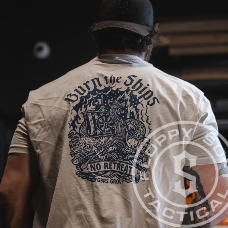 Estoque Pronto [Tactics Macias] GBRS Group Kraken Impresso Fã Militar Masculino 100 % Algodão Camiseta Estilo Tático Cas