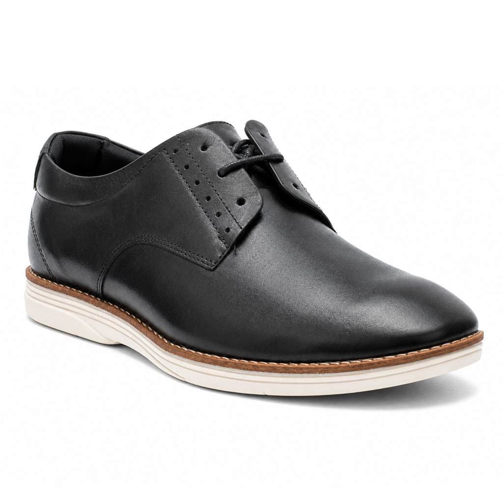 Sapato Oxford Derby Social Masculino Couro Preto Marrom