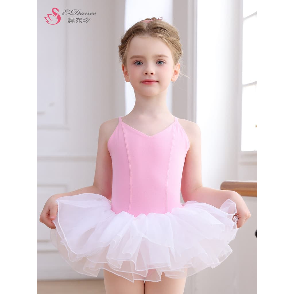 Traje de dança infantil meninas Ballet prática traje estilingue gaze Pettiskirt jardim de infância traje de exame de dan