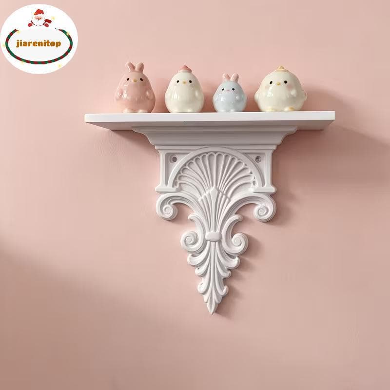 jiarenitop Vintage Gótico Esculpido Impressão 3D Prateleira Flutuante Montagem Na Parede Display Ra Para Pequenos Itens