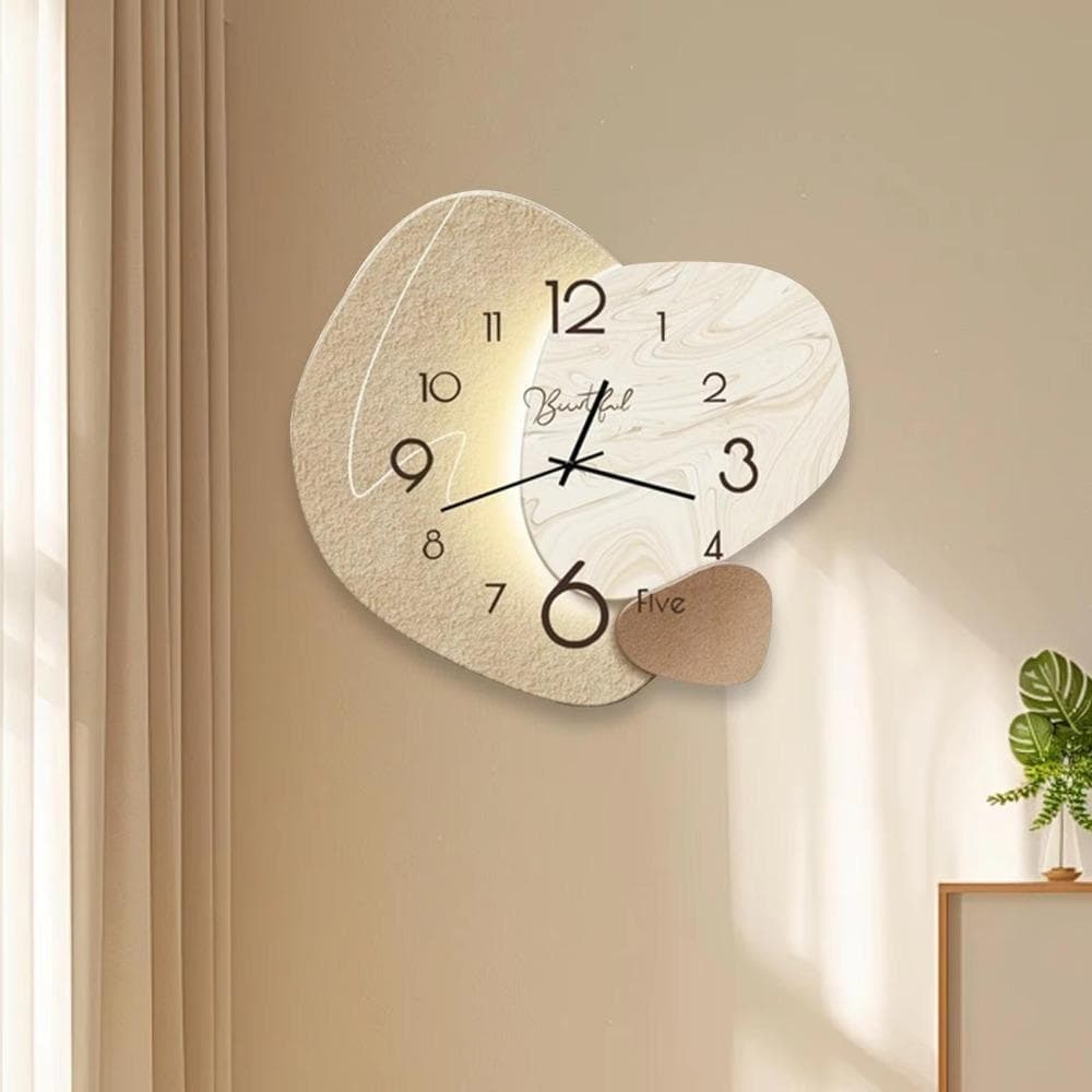 Luz De Pintura De Parede , Relógio Digital Nórdico Fácil De Ler Decorativo De Alta Qualidade Para Pendurar Na Quarto