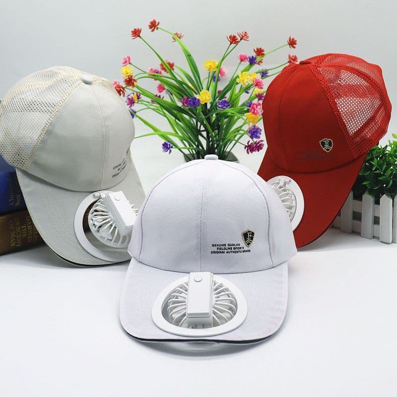 Verão com ventilador de carregamento chapéu de beisebol masculino feminino Casual All-Match guarda-sol protetor solar ma