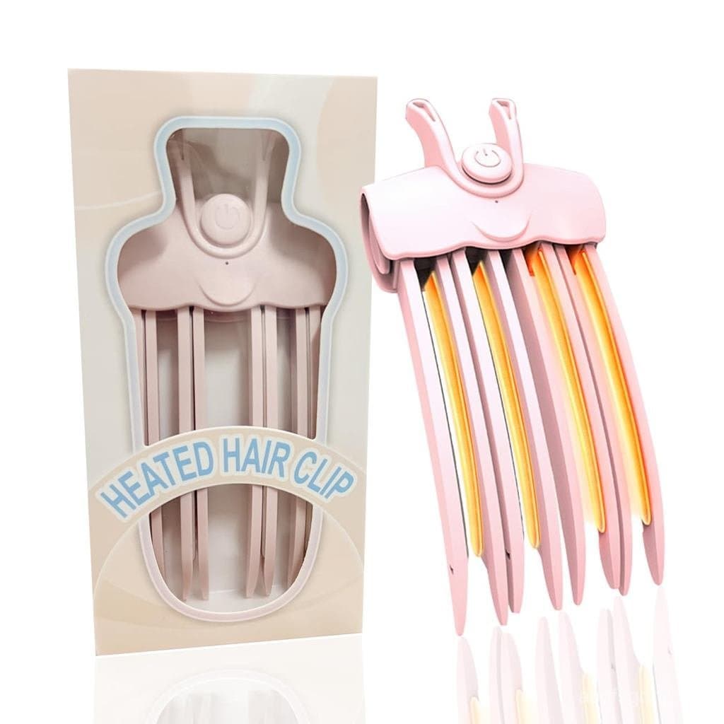 Clipe de Volume para Cabelo Aquecido, Modelagem de Cabelo Fino e Liso, Retoques Rápidos de Volume, Ferramentas de Modela