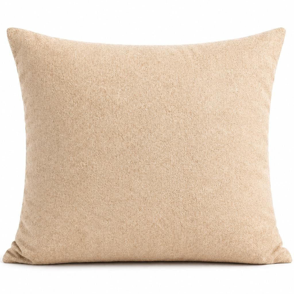 Almofada Completa 40x40cm Bege com Capa e Enchimento Refil Decoração Sala Quarto Sofá Escolha a Quantidade