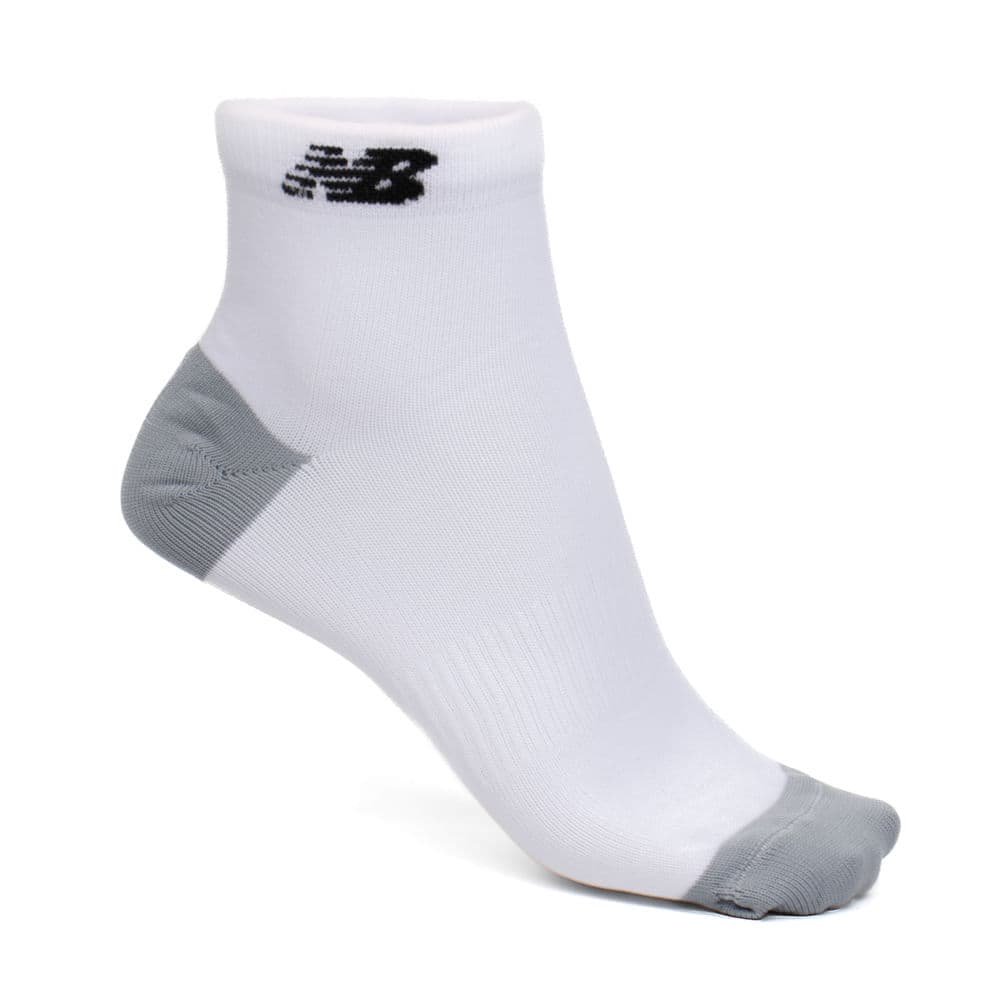 Meia Unissex New Balance Cano Curto Branco/Cinza