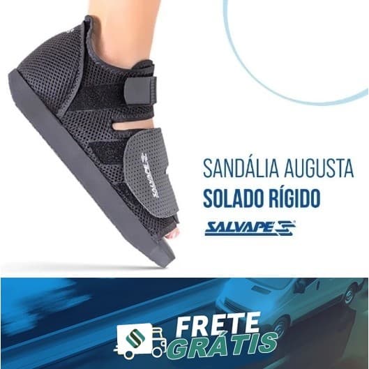 Sandália Ortopédica Solado Rígido Reto Augusta Salvapé Ref 629