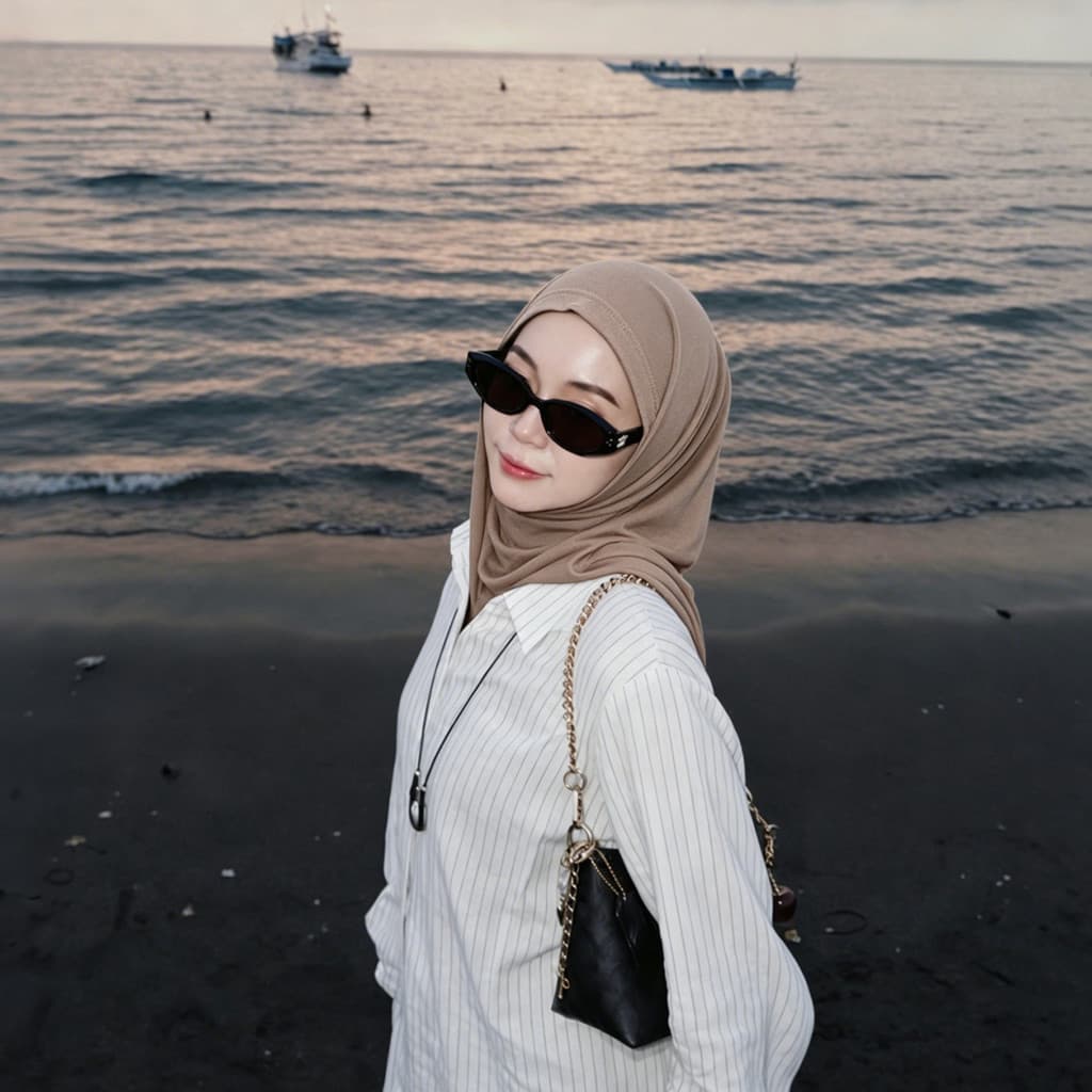 Malay Novo estilo feminino lenço cor sólida mercerizado algodão saco queixo simples All-Match lenço boné