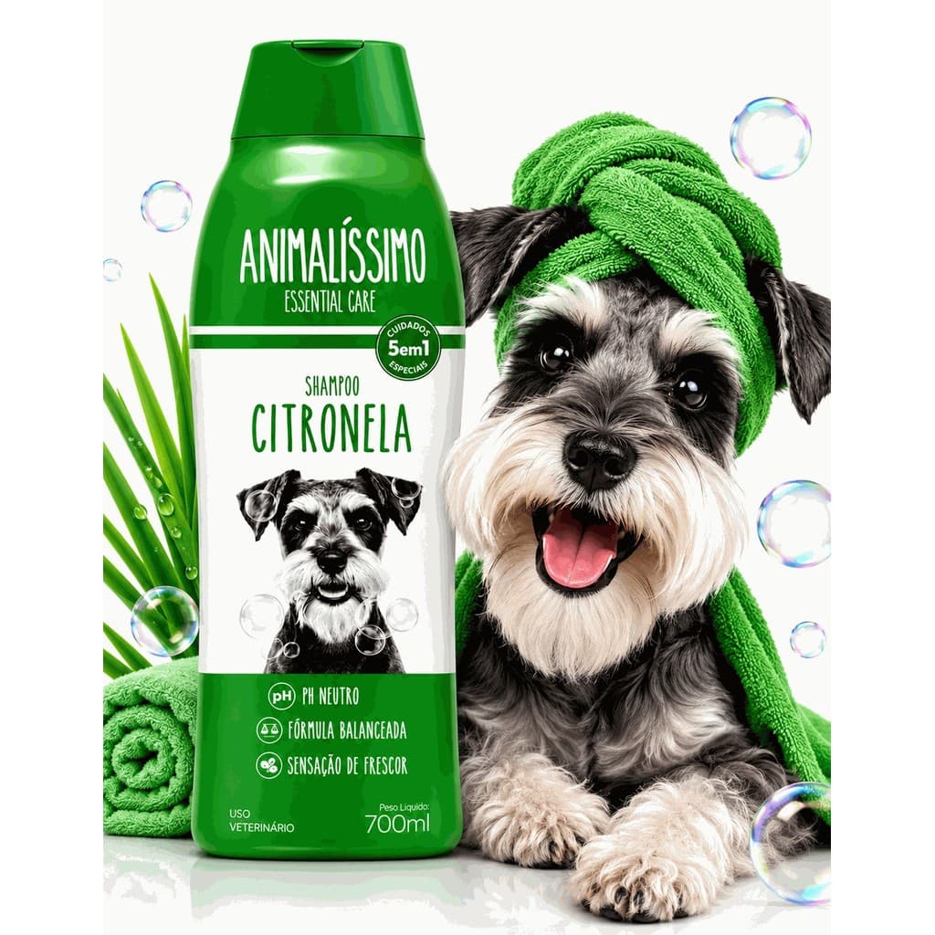 Shampoo Citronela Cachorro Cão  Animalissimo Ph Neutro