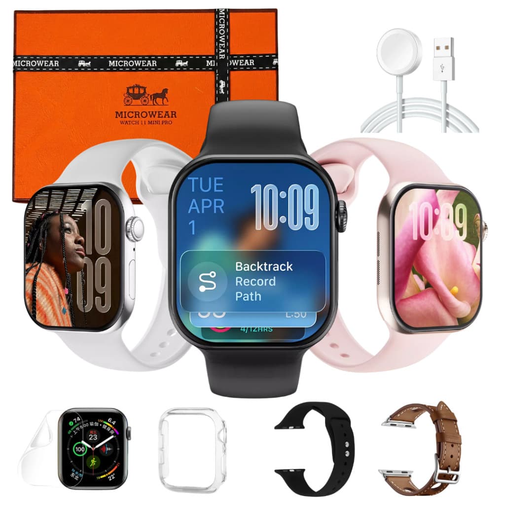 Relógio Smartwatch W11 Mini Pro 42mm Microwear Whatsapp Integrado ChatGPT NFC