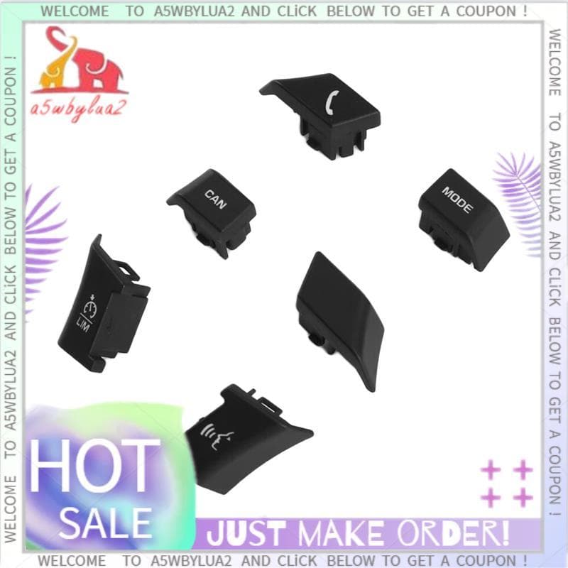 Conjunto De 6 Peças De Capas De Botão De Interruptor De Volante Para Acessórios De Carro XE XF XFL F