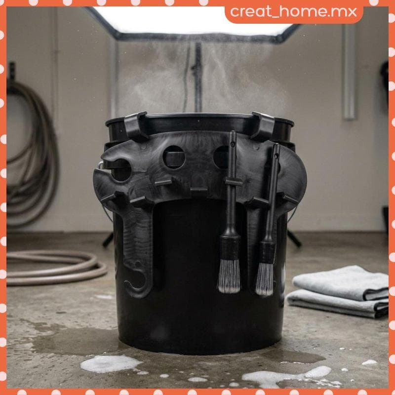 [Creat_home] Suporte De Escova Para Lavagem De Carro , Balde , Acessório , Organizador , Economizador De Espaço , Suprim