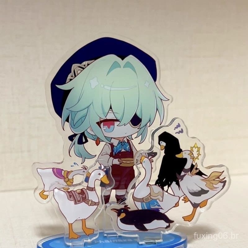 Jogo de Anime Honkai Star Rail Anaxa Anaxa Golas Suporte de Acrílico Modelo de Personagem de Tabuleiro Figura Colecionáv