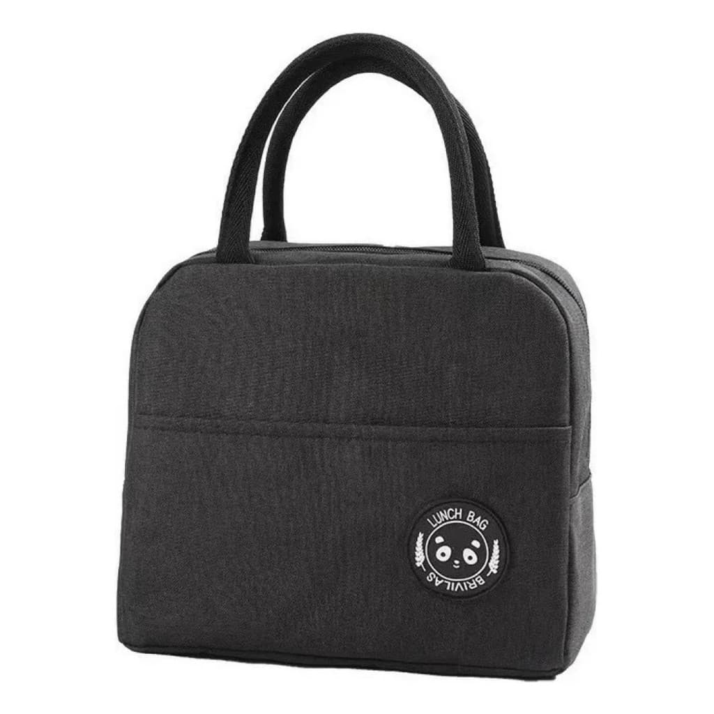 Bolsa Térmica Lancheira Escolar Marmita Infanti - Cor: Preto