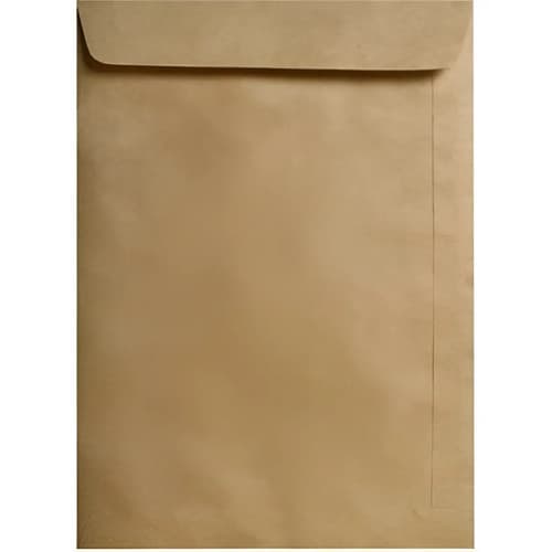 50 Unid - Envelope A4 Kraft Pardo Natural 229x324 Mm 80gr