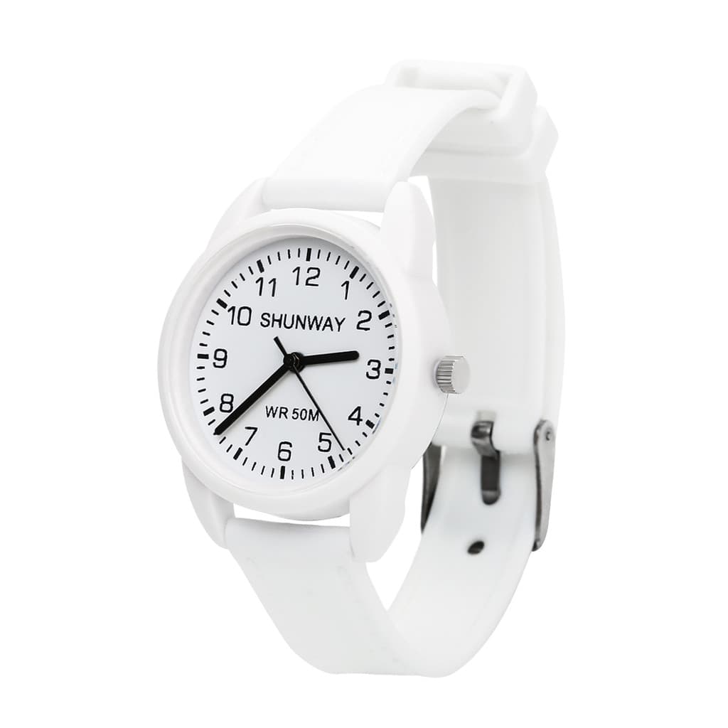 Relógio Analógico Unissex Branco moderno S582-02-1