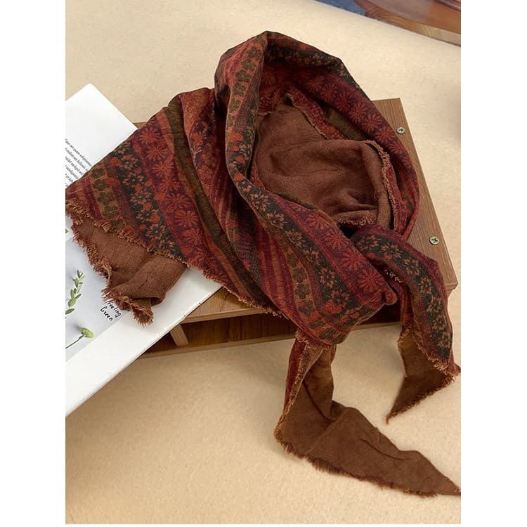 Novo Retro angustiado desgastado triângulo cachecol cachecol feminino verão em camadas cinto viagem foto cachecol decora