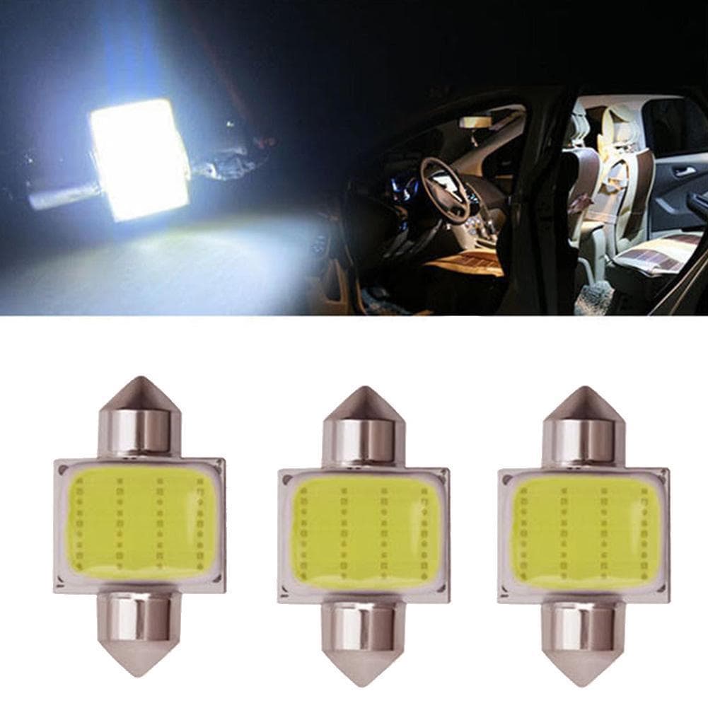 Lâmpada LED Festão De 31mm , 12SMD 1210 Chips Para Placa De Licença De Cúpula De Carro E Luz De Porta-Malas , Substituiç