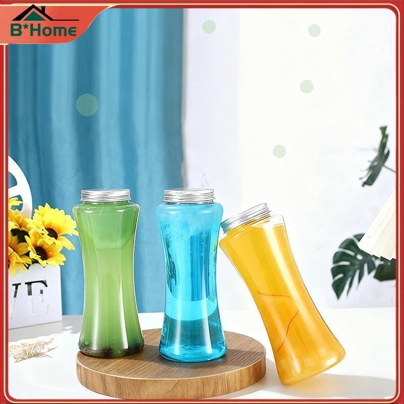 BHTH 1 Pcs Portátil Leite Chá Beber Garrafa De Bebidas Copos De Água De Plástico Transparente Café Suco Garrafas ~