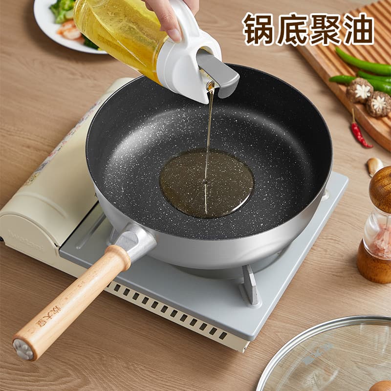 Cozinhar King Lucky Frigideira Profunda Reunindo Óleo Antiaderente Fundo Aprofundamento Frigideira Antiaderente Frigidei