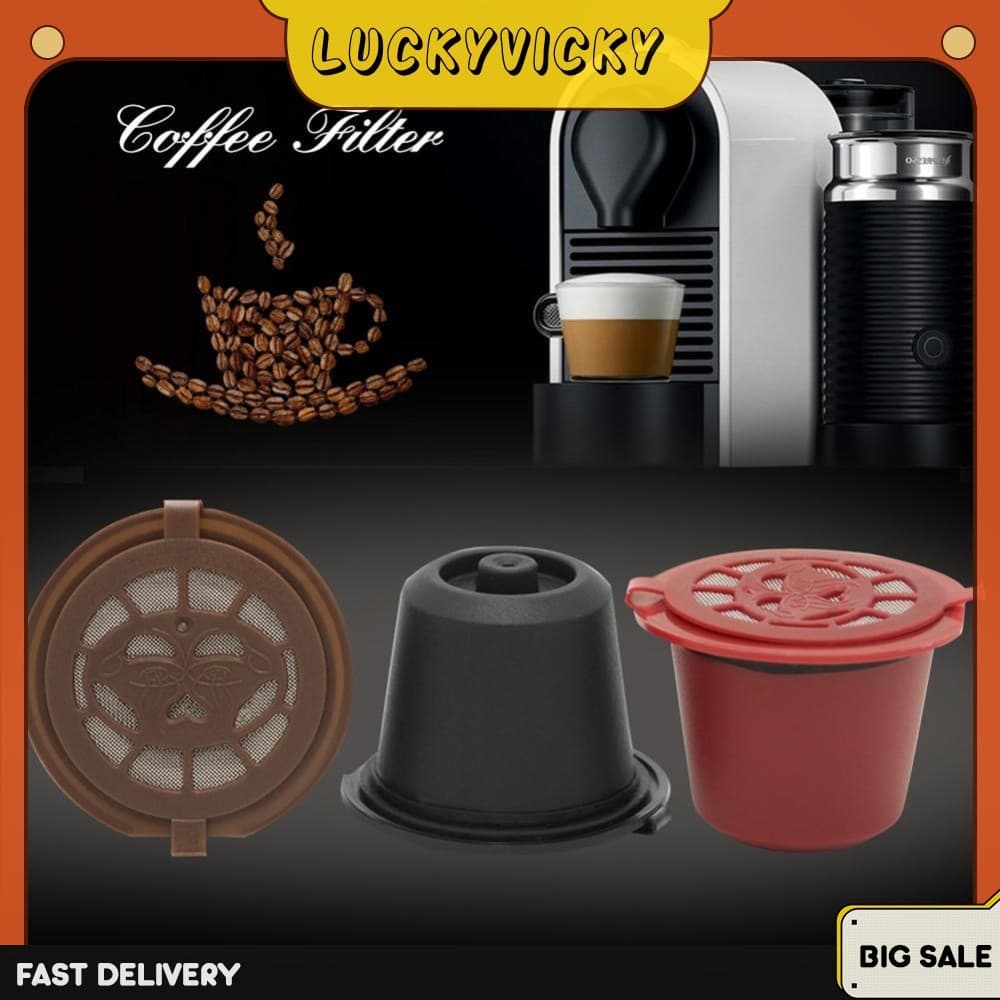 Cápsulas De Café Reutilizáveis 3 Unidades Recarregáveis Para Máquina Nespresso