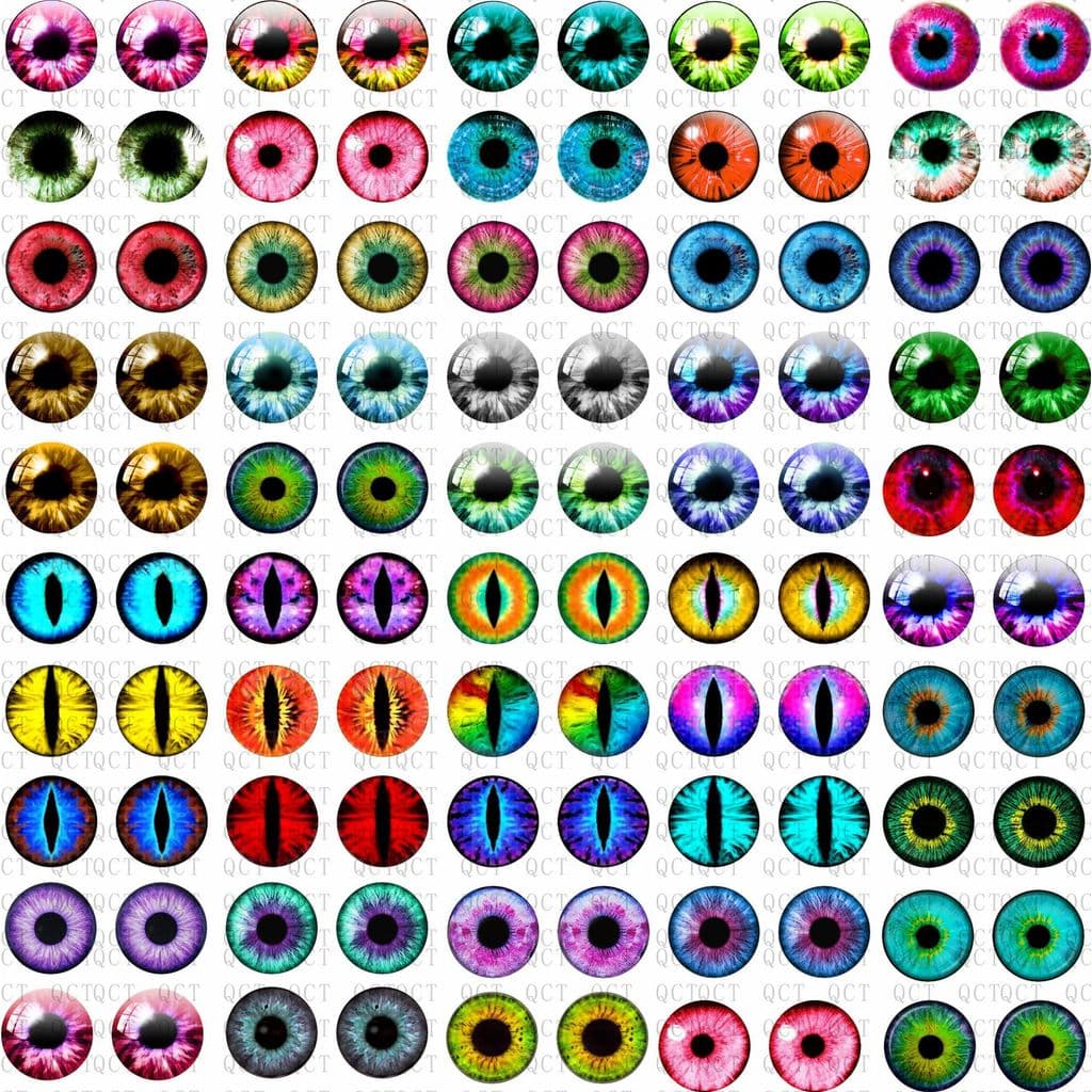 Diy jóias acessórios tempo Gem vidro dos desenhos animados brinquedo de pelúcia globo ocular boneca globo ocular simulaç
