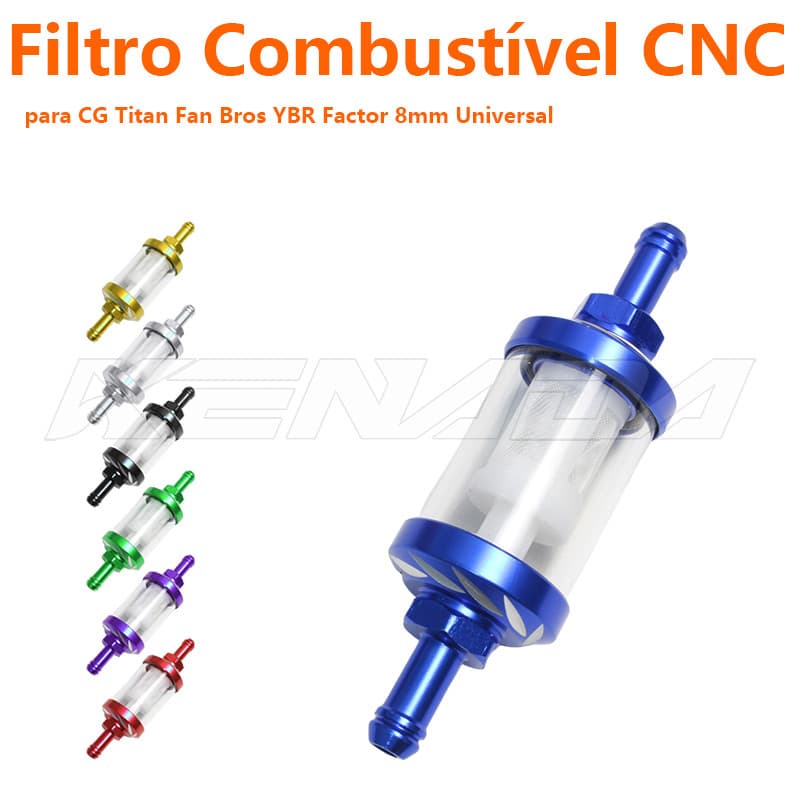 Transparent Gas Fuel Filter Replacement For Ninja 250/300/500 ER6-N Versys 650 KX 250F/450F Duke RC NS 160/200 RS 200
