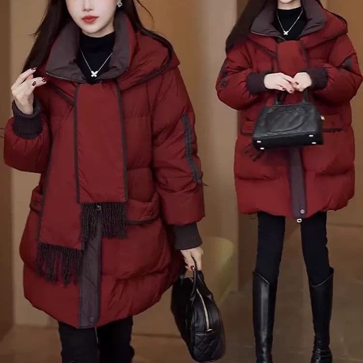 Jaqueta acolchoada com capuz feminina 2025 novo estilo jaqueta acolchoada de inverno Popular deste ano jaqueta acolchoad