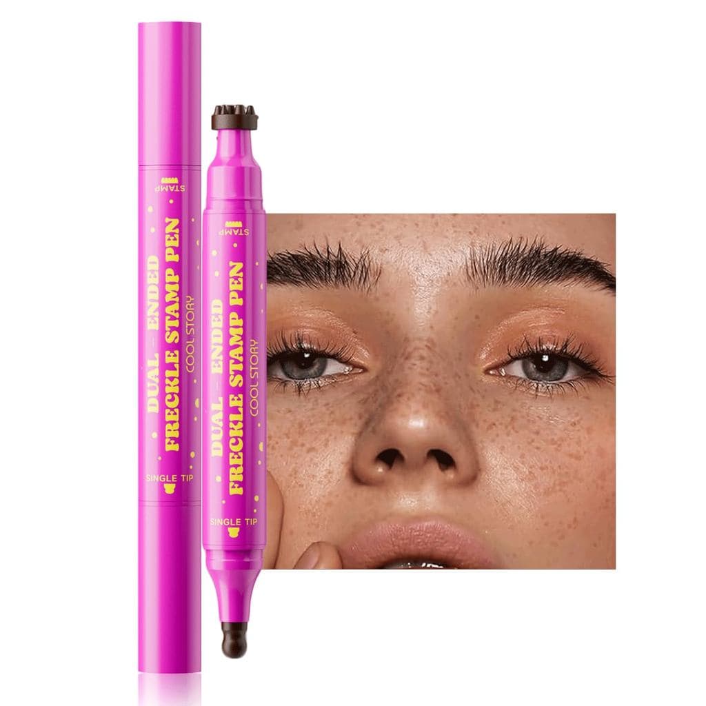 Caneta Marcadora de Sardas de Ponta Dupla Beauty Glazed – Maquiagem realista de sardas falsas, com uma esponja macia e p