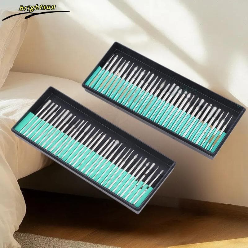 1 Conjunto De Cabeça De Moagem De Diamante Resistente Ao Desgaste Brocas Para Carpintaria Gravura Escultura Polimento Br