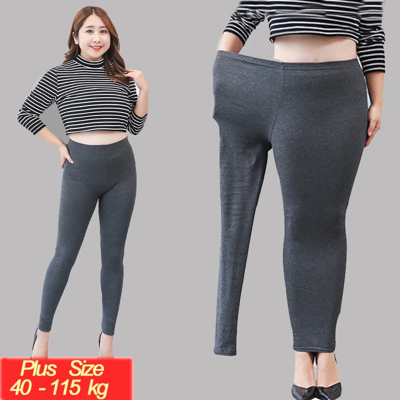 210 Libras Leggings Femininas De Outono Calças De Algodão Gordas Tamanho Grande