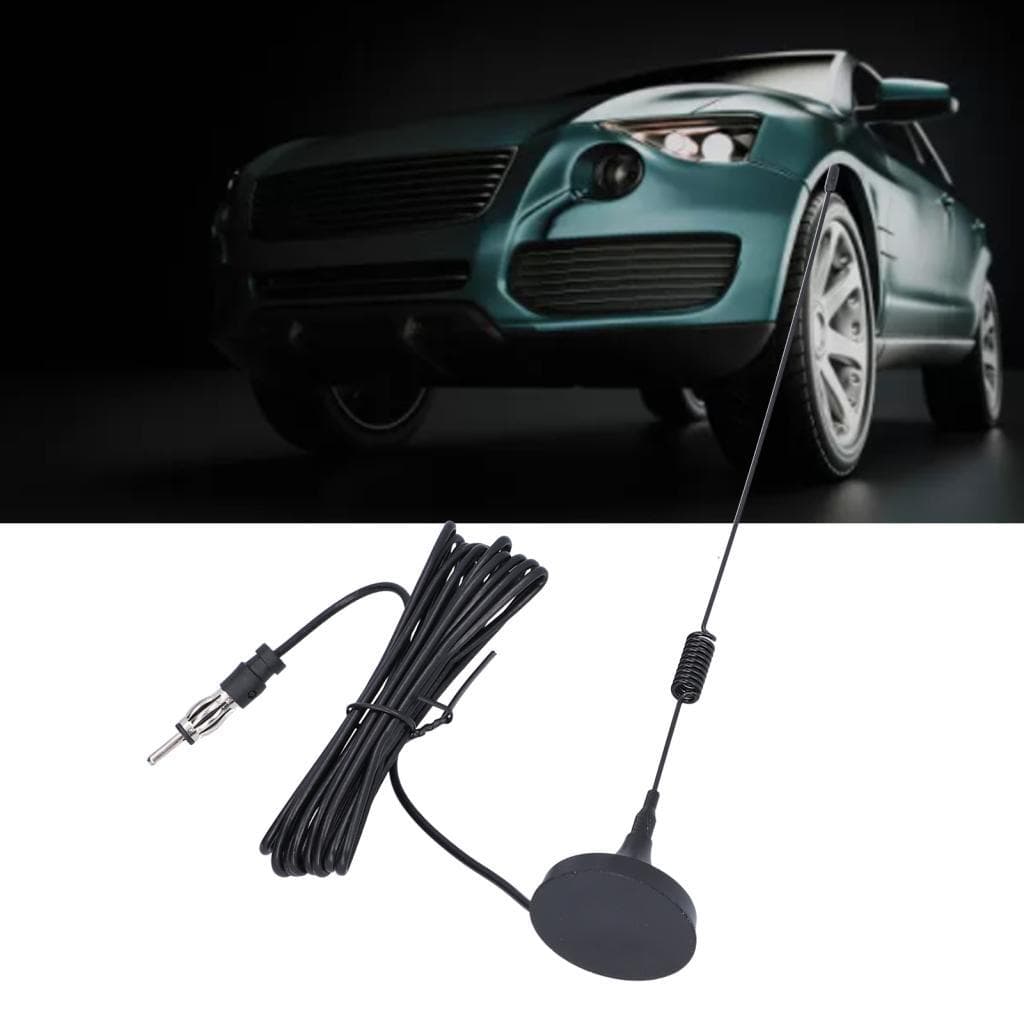 Antena estéreo para carro Aumotop, base magnética forte, aprimoramento de sinal de rádio para carros universais,