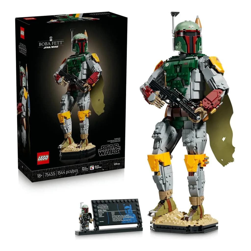 LEGO 75455 Star Wars Boba Fett 1544 Peças Kit de Construção Colecionável para Fãs da Saga e Colecionadores