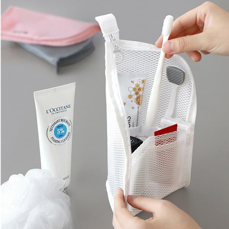 Bolsa de viagem portátil à prova d'água, bolsa de armazenamento de escova de dentes, viagem de negócios, banheiro, grade
